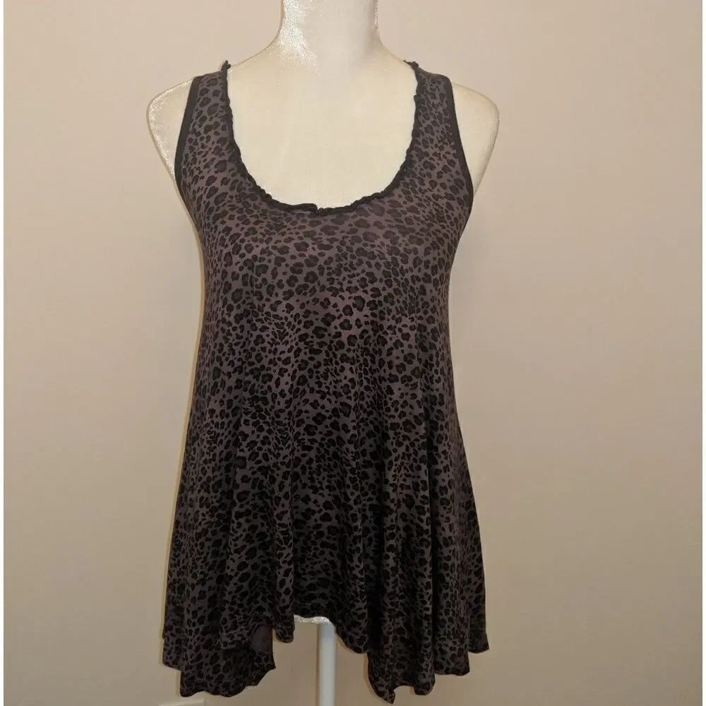 Splendid Purple Cheetah Tank Top XS